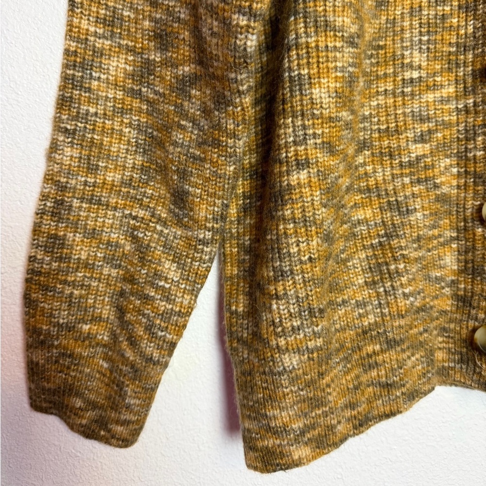 Madewell Winstead Space Dye Relaxed Button-Up Cardigan Butterscotch Medium NWT - Picture 4 of 6